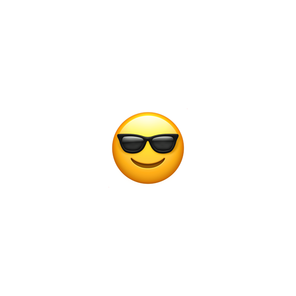 Smiling Face With Sunglasses Sticker