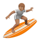 Person Surfing: Medium Skin Tone