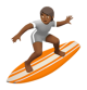 Person Surfing: Medium-Dark Skin Tone