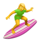 Woman Surfing