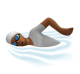 Person Swimming: Medium-Dark Skin Tone