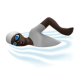 Person Swimming: Dark Skin Tone