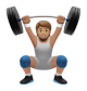 Person Lifting Weights: Medium Skin Tone