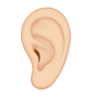 Ear: Light Skin Tone