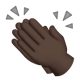 Clapping Hands: Dark Skin Tone