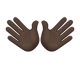 Open Hands: Dark Skin Tone