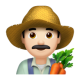 Man Farmer: Light Skin Tone