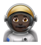 Man Astronaut: Dark Skin Tone