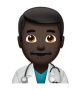 Man Health Worker: Dark Skin Tone