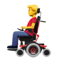 Man In Motorized Wheelchair