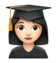 Woman Student: Light Skin Tone