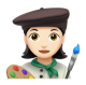 Woman Artist: Light Skin Tone