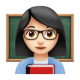Woman Teacher: Light Skin Tone