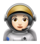 Woman Astronaut: Light Skin Tone