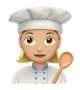 Woman Cook: Medium-Light Skin Tone