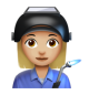Woman Factory Worker: Medium-Light Skin Tone