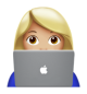 Woman Technologist: Medium-Light Skin Tone