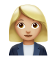 Woman Office Worker: Medium-Light Skin Tone