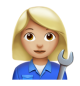 Woman Mechanic: Medium-Light Skin Tone