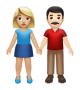 Woman And Man Holding Hands: Medium-Light Skin Tone, Light Skin Tone