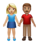 Woman And Man Holding Hands: Medium-Light Skin Tone, Medium Skin Tone