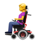 Woman In Motorized Wheelchair