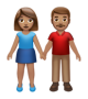 Woman And Man Holding Hands: Medium Skin Tone