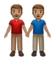 Men Holding Hands: Medium Skin Tone