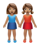 Women Holding Hands: Medium Skin Tone