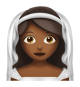 Person With Veil: Medium-Dark Skin Tone