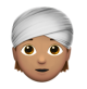 Person Wearing Turban: Medium Skin Tone