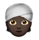 Person Wearing Turban: Dark Skin Tone