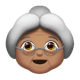 Old Woman: Medium Skin Tone