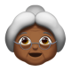 Old Woman: Medium-Dark Skin Tone