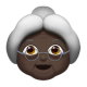 Old Woman: Dark Skin Tone