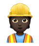 Construction Worker: Dark Skin Tone