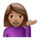 Woman Tipping Hand: Medium Skin Tone