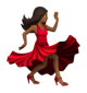 Woman Dancing: Medium-Dark Skin Tone