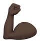 Flexed Biceps: Dark Skin Tone