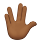 Vulcan Salute: Medium-Dark Skin Tone