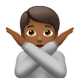 Person Gesturing No: Medium-Dark Skin Tone