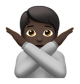 Person Gesturing No: Dark Skin Tone