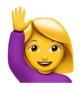 Woman Raising Hand