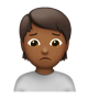 Person Frowning: Medium-Dark Skin Tone