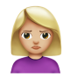 Woman Pouting: Medium-Light Skin Tone