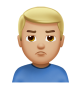 Man Pouting: Medium-Light Skin Tone