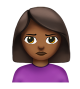 Woman Pouting: Medium-Dark Skin Tone