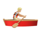 Person Rowing Boat: Medium-Light Skin Tone