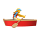 Woman Rowing Boat