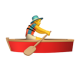 Man Rowing Boat